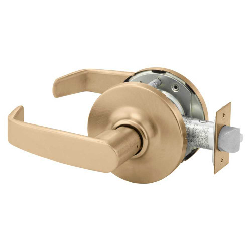 Sargent 28-10U15 GL 10 Grade 1 Passage Cylindrical Lock L Lever Non-Keyed Satin Bronze Clear Coated Finish Not Handed 28-10U15 GL 10