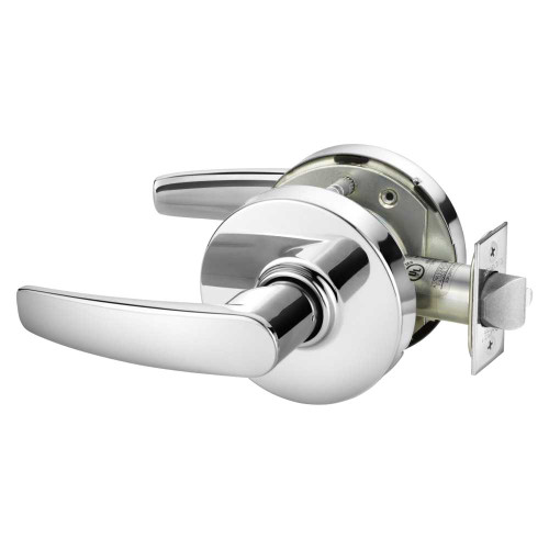 Sargent 28-10U15 LB 26 Grade 1 Passage Cylindrical Lock B Lever Non-Keyed Bright Chrome Finish Not Handed 28-10U15 LB 26