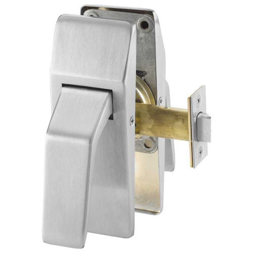 Sargent 28-114 LH 26D Push/Pull Latch 5 Backset ANSI 4-7/8 Strike Left-Handed Satin Chrome Finish 28-114 LH 26D