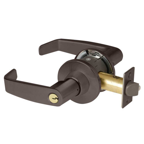 Sargent 28-11G04 OL 10BE Grade 1 Storeroom/Closet Cylindrical Lock L Lever O Rose Conventional Cylinder Dark Oxidized Bronze Finish Non-handed 28-11G04 OL 10BE