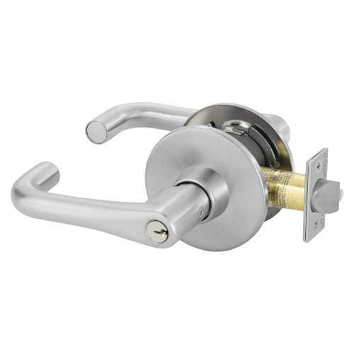 Sargent 28-11G05 LJ 26D Grade 1 Entrance/Office Cylindrical Lock J Lever L Rose Conventional Cylinder Satin Chrome Finish Non-handed