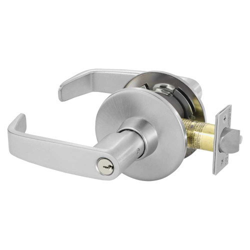 Sargent 28-11G30 LL 26D Grade 1 Communicating Cylindrical Lock L Lever L Rose Conventional Cylinder Satin Chrome Finish Non-handed 28-11G30 LL 26D