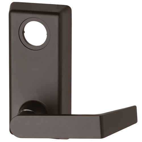 Von Duprin 230L-06 695 RHR Grade 1 Exit Trim for 22 Series Devices Classroom Function 06 Lever with Escutcheon Dark Bronze Painted Finish Right Hand Reverse