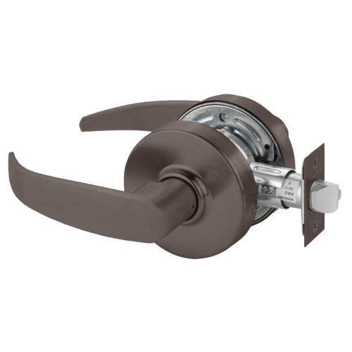 Sargent 28-7U15 LP 10B Grade 2 Passage Cylindrical Lock P Lever Non-Keyed Oil-Rubbed Bronze Finish Non-handed 28-7U15 LP 10B