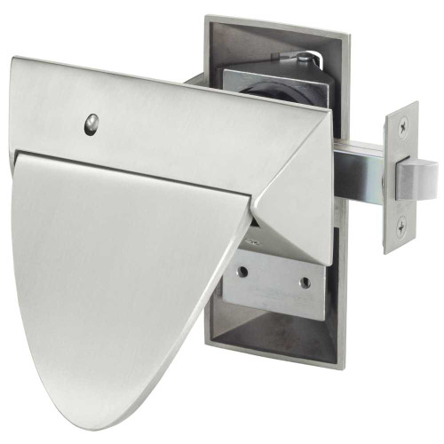 Sargent 28-HPU15 ALP 32D HP Series Tubular Lockset Passage Function Push/Pull ALP Trim 4-7/8 ANSI Curved Lip Strike #808 Satin Stainless Steel Finish 28-HPU15 ALP 32D