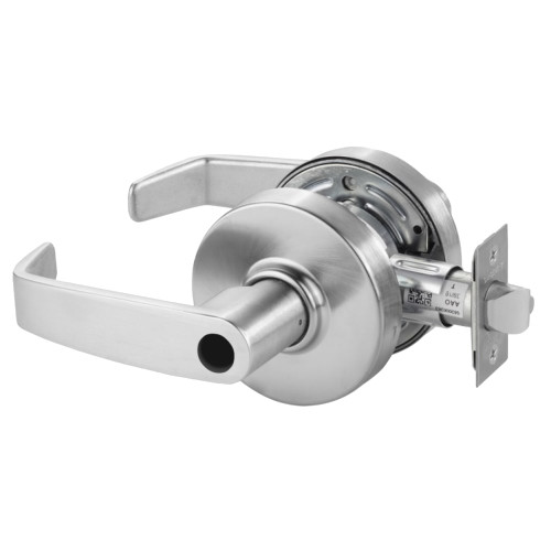 Sargent 2830-7G05 LL 26D Grade 2 Entrance/Office Cylindrical Lock L Lever Schlage Conventional Less Cylinder Satin Chrome Finish Non-handed