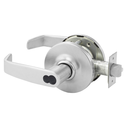 Sargent 2860-10G04 GL 26D Grade 1 Storeroom or Closet Cylindrical Lock L Lever LFIC Prep Disposable Core Satin Chrome Finish Not Handed