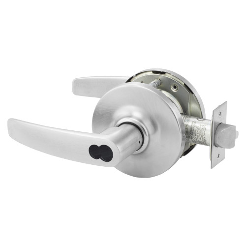 Sargent 2860-10G05 GB 26D Grade 1 Entrance or Office Cylindrical Lock B Lever LFIC Prep Disposable Core Satin Chrome Finish Not Handed