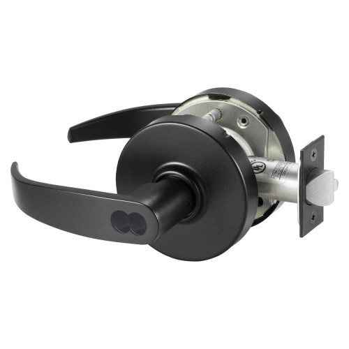 Sargent 2870-10G04 LP BSP Grade 1 Storeroom or Closet Cylindrical Lock P Lever SFIC Prep Disposable Core Black Suede Powder Coat Finish Not Handed 2870-10G04 LP BSP