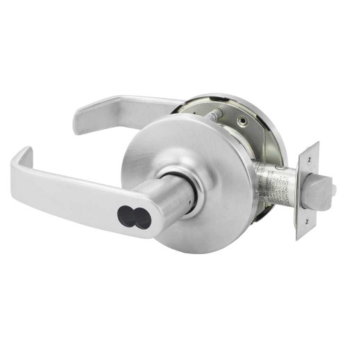 Sargent 2870-10G24 GL 26D Grade 1 Entrance or Office Cylindrical Lock L Lever SFIC Prep Disposable Core Satin Chrome Finish Not Handed 2870-10G24 GL 26D