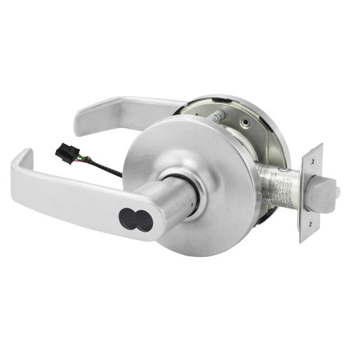 Sargent 2870-10G70-24V GL 26D Electrified Cylindrical Lock Fail Safe 24V GL Design SFIC Prep Less Core Satin Chrome 2870-10G70-24V GL 26D