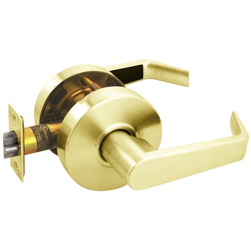 Arrow RL01-SR-04 Grade 2 Passage Cylindrical Lock Sierra Lever Non-Keyed Satin Brass Finish Non-handed