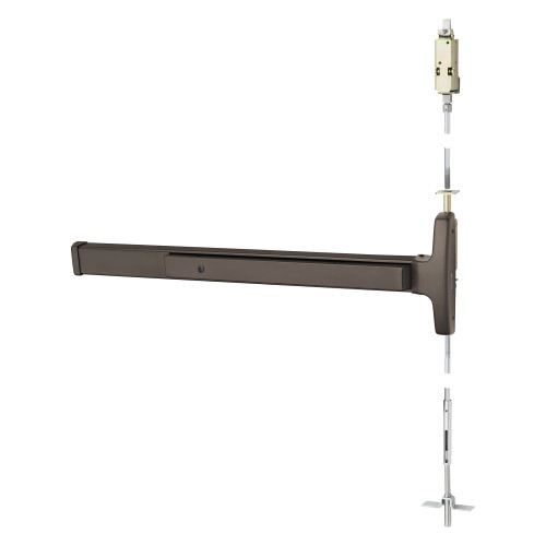 19-MD8415J ETW LHR 10BE Sargent Concealed Vertical Rod Exit Device