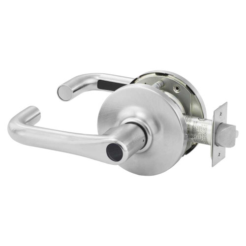 Sargent 28LC-10G04 GJ 26D Grade 1 Storeroom or Closet Cylindrical Lock J Lever Less Cylinder Satin Chrome Finish Not Handed 28LC-10G04 GJ 26D