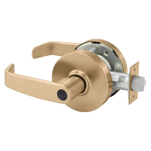 Sargent 28LC-10G05 LL 10 Grade 1 Entrance or Office Cylindrical Lock L Lever Less Cylinder Satin Bronze Clear Coated Finish Not Handed 28LC-10G05 LL 10