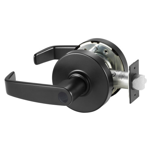 Sargent 28LC-10G05 LL BSP Grade 1 Entrance or Office Cylindrical Lock L Lever Less Cylinder Black Suede Powder Coat Finish Not Handed