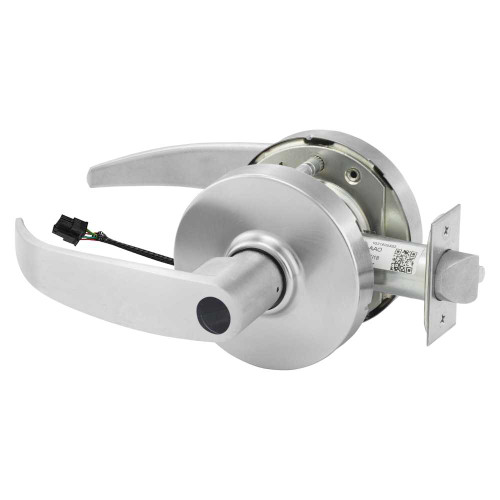 Sargent 28LC-10G71-12V LP 26D Electrified Cylindrical Lock Fail Secure 12V LP Design Less Cylinder Satin Chrome 28LC-10G71-12V LP 26D