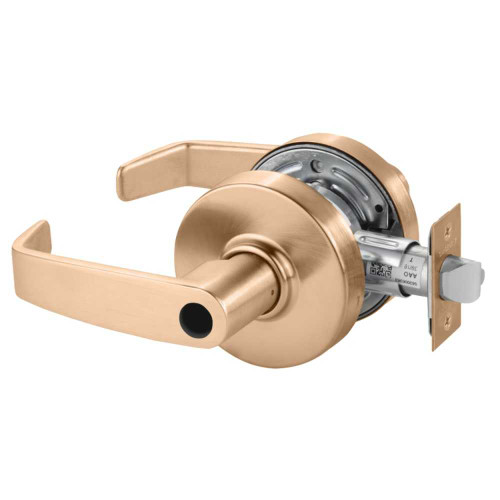 Sargent 28LC-7G37 LL 10 Grade 2 Classroom Cylindrical Lock L Lever Conventional Less Cylinder Satin Bronze Finish Non-handed 28LC-7G37 LL 10