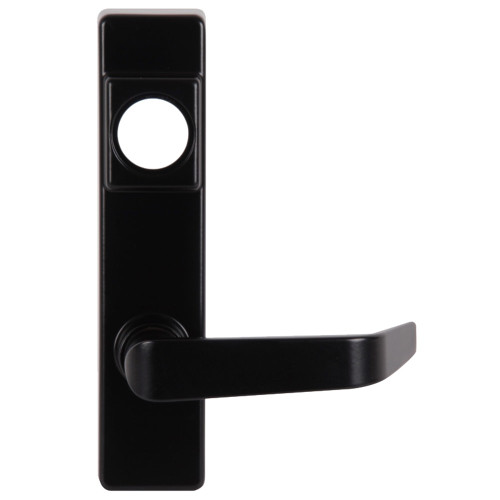 Detex 09BN 693 BN Lever Trim with Cylinder Hole for Value Series Devices Black Painted