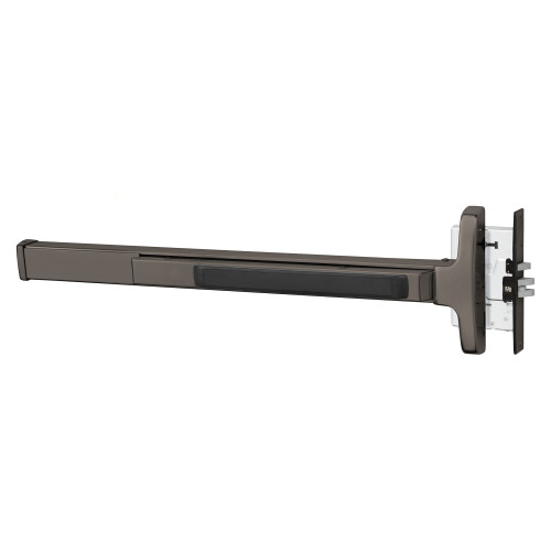 Sargent 12-8310J LHR 10BL Grade 1 Mortise Exit Device Narrow Stile Pushpad 42 Fire-Rated Device Exit Only Less Dogging Oxidized Satin Bronze Relieved Clear Coated Finish Left Hand Reverse