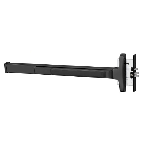 Sargent 12-8310J LHR 20D Grade 1 Mortise Exit Device Narrow Stile Pushpad 42 Fire-Rated Device Exit Only Less Dogging Dark Oxidized Statuary Bronze Clear Coated Finish Left Hand Reverse