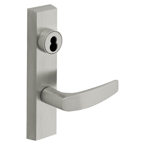 Sargent 60-706-8 ETB LHRB 26D Grade 1 Exit Device Trim Storeroom Function Key Unlocks Trim Trim Retracts Latch/Trim Relocks when Key is Removed For Rim 8800 and NB8700 Series Devices Sargent LFIC Less Core B Lever LHR Satin Chrome