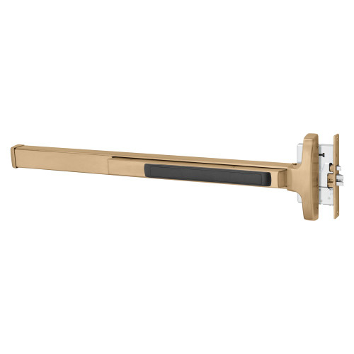 Sargent 12-8328J LHR 10 Grade 1 Mortise Exit Device Narrow Stile Pushpad 42 Fire-Rated Device Passage Function Less Dogging Satin Bronze Clear Coated Finish Left Hand Reverse 12-8328J LHR 10