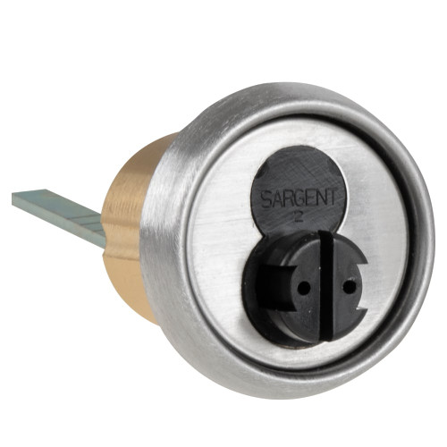 Sargent 6034 32D LFIC Rim Cylinder Housing  Satin Stainless Steel