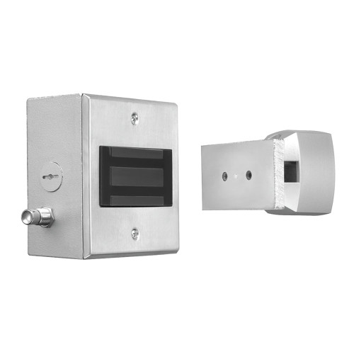 Rixson 993M 689 Electromagnetic Door Holder/Release High Hold Wall with Switch Aluminum Painted