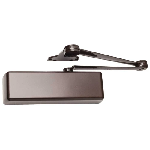 LCN 4116-EDA LH 695 Grade 1 Surface Door Closer Extra Duty Arm Push Side Parallel Arm Mounting 110 Deg Swing Size 6 Full Plastic Cover Dark Bronze Finish Left-Handed 4116-EDA LH 695