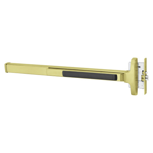 Sargent 12-8313F RHR 4 Grade 1 Mortise Exit Device Narrow Stile Pushpad 36 Fire-Rated Device Classroom Function Less Dogging Satin Brass Finish Right Hand Reverse