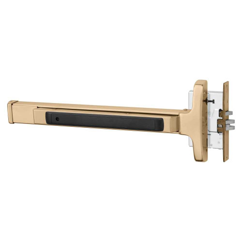 Sargent 8315E LHR 9 Grade 1 Mortise Exit Device Narrow Stile Pushpad 32 Device Passage Function Hex Key Dogging Bright Bronze Clear Coated Finish Left Hand Reverse 8315E LHR 9
