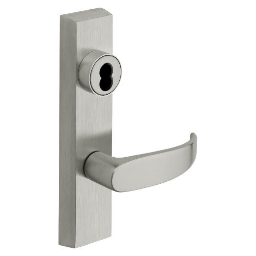 Sargent 70-706-8 ETP RHRB 26D Grade 1 Exit Device Trim Storeroom Function Key Unlocks Trim Trim Retracts Latch/Trim Relocks when Key is Removed For Rim 8800 and NB8700 Series Devices SFIC Prep Less Core P Lever RHR Satin Chrome