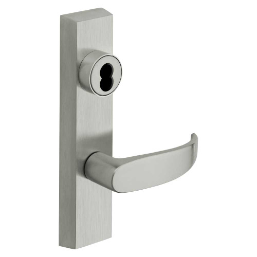 Sargent 70-706-8 ETP RHRB 26D Grade 1 Exit Device Trim Storeroom Function Key Unlocks Trim Trim Retracts Latch/Trim Relocks when Key is Removed For Rim 8800 and NB8700 Series Devices SFIC Prep Less Core P Lever RHR Satin Chrome 70-706-8 ETP RHRB 26D