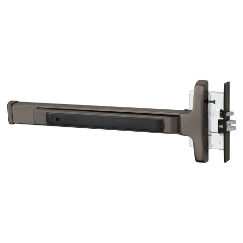 Sargent 8310E RHR 10BL Grade 1 Mortise Exit Device Narrow Stile Pushpad 32 Device Exit Only Hex Key Dogging Oxidized Satin Bronze Relieved Clear Coated Finish Right Hand Reverse