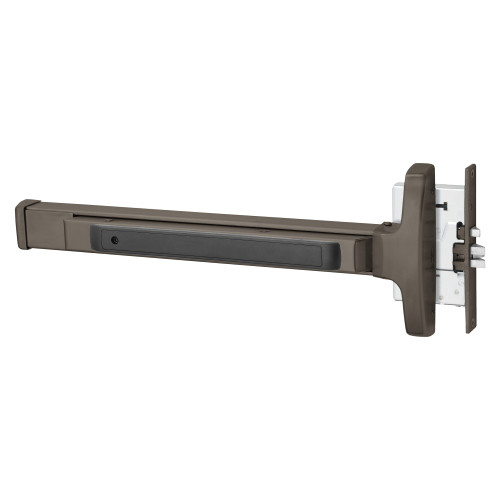Sargent 8310E RHR 10B Grade 1 Mortise Exit Device Narrow Stile Pushpad 32 Device Exit Only Hex Key Dogging Dark Oxidized Satin Bronze Oil Rubbed Finish Right Hand Reverse