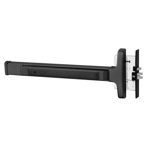 Sargent 8310E LHR 20D Grade 1 Mortise Exit Device Narrow Stile Pushpad 32 Device Exit Only Hex Key Dogging Dark Oxidized Statuary Bronze Clear Coated Finish Left Hand Reverse 8310E LHR 20D