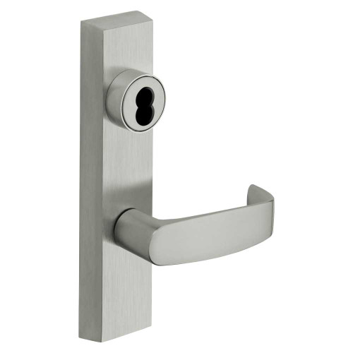 Sargent 70-746-8 ETL RHRB 26D Grade 1 Exit Device Trim Storeroom Function Freewheeling Trim Key Unlocks Trim Trim Retracts Latch Trim Relocks when Key is Removed For Rim 8800 and NB8700 Series Devices SFIC Prep Less Core L Lever RHR Satin Chrome 70-746-8 ETL RHRB 26D
