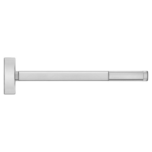 Precision FL2201 630 36 Grade 1 Surface Vertical Rod Exit Device Wide Stile Pushpad 36 Device Exit Only Function Fire Rated Device Satin Stainless Steel Finish Field Reversible FL2201 630 36
