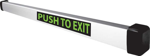 SDC MSB550-2S36 Exit Pushbar with Mechanical Switch Includes PT-2U Power Transfer Loop 2 SPDT Contacts Bright Stainless Steel MSB550-2S36