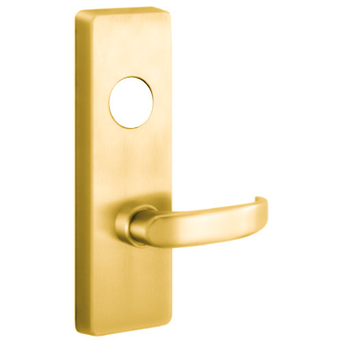 PHI M4908D 605 LHR Apex and Olympian Series Wide Stile Trim Key Controls Lever D Lever Design Left Hand Reverse Requires 1-1/4 In Mortise Type Cylinder Bright Brass