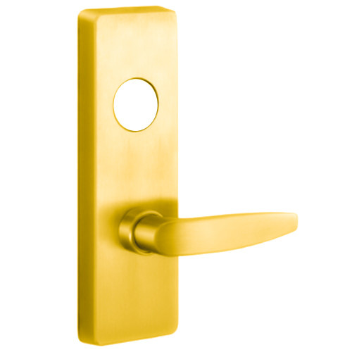 PHI M4908B 605 LHR Apex and Olympian Series Wide Stile Trim Key Controls Lever B Lever Design Left Hand Reverse Requires 1-1/4 In Mortise Type Cylinder Bright Brass