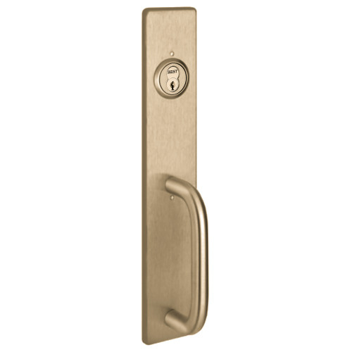 PHI C1703C 606 Apex and Olympian Series Wide Stile Trim Key Retracts Latchbolt C Design Pull for Concealed Vertical Rod Satin Brass