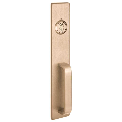 PHI C1703A 612 Apex and Olympian Series Wide Stile Trim Key Retracts Latchbolt A Design Pull for Concealed Vertical Rod Satin Bronze Clear Coated C1703A 612