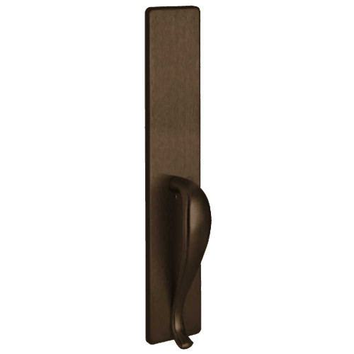 PHI 1702B 613 Apex and Olympian Series Wide Stile Trim Exit Only Dummy Trim B Design Pull Dark Oxidized Satin Bronze Oil Rubbed 1702B 613
