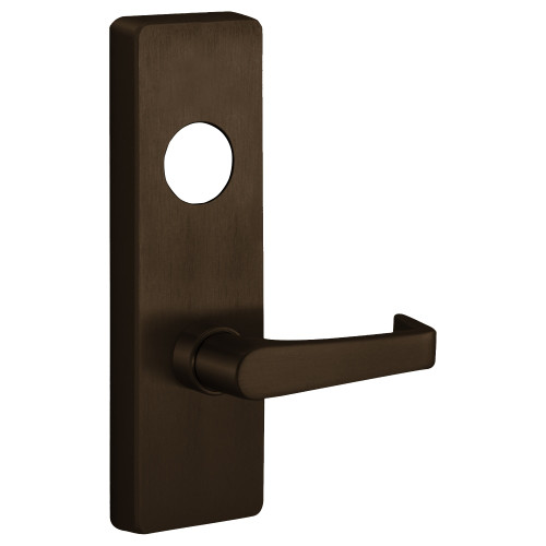 PHI M4908A 613 RHR Apex and Olympian Series Wide Stile Trim Key Controls Lever A Lever Design Right Hand Reverse Requires 1-1/4 In Mortise Type Cylinder Dark Oxidized Satin Bronze Oil Rubbed