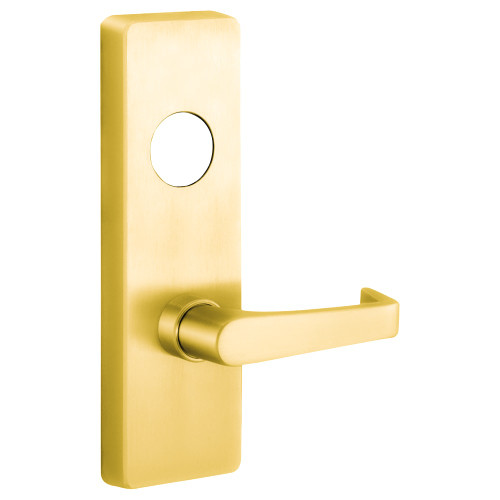 PHI M4908A 605 LHR Apex and Olympian Series Wide Stile Trim Key Controls Lever A Lever Design Left Hand Reverse Requires 1-1/4 In Mortise Type Cylinder Bright Brass