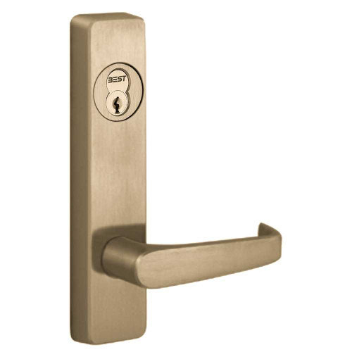 PHI 2908A 606 LHR Apex Series Narrow Stile Trim Key Controls Lever A Design Lever Left Hand Reverse Satin Brass 2908A 606 LHR