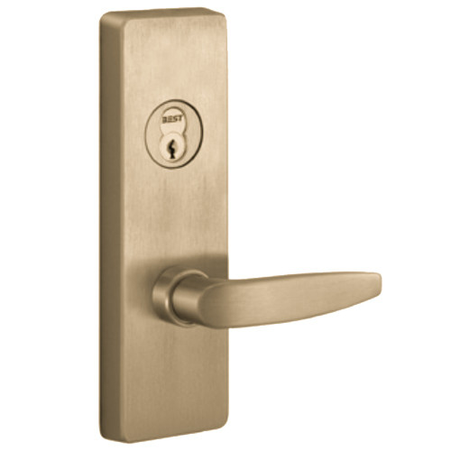 PHI V4908B 606 LHR Apex and Olympian Series Wide Stile Trim Key Controls Lever B Lever Design Left Hand Reverse Vandal Resistant Satin Brass