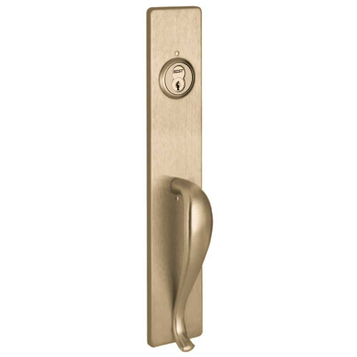 PHI R1703B 606 Apex and Olympian Series Wide Stile Trim Key Retracts Latchbolt B Design Pull Retrofit Trim Satin Brass R1703B 606